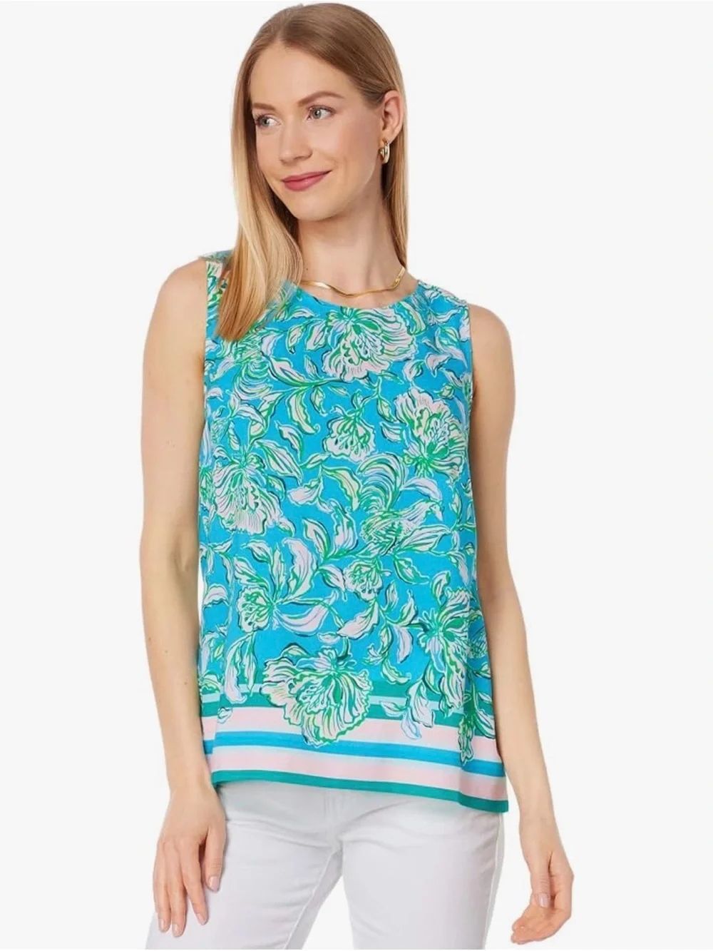 Lilly Pulitzer Iona Sleeveless Floral Top, XS, NWT